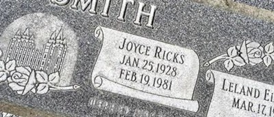 Joyce Ricks Smith on Sysoon