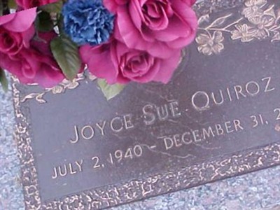 Joyce Sue Quiroz on Sysoon