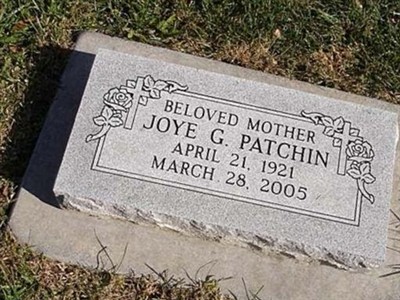 Joye G Patchin on Sysoon