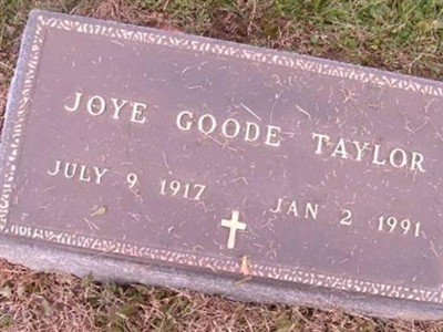 Joye Goode Taylor on Sysoon