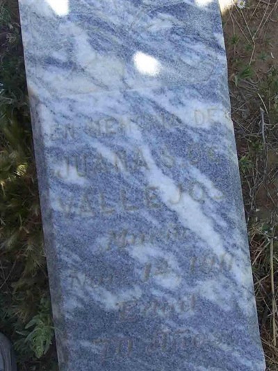 Juana S. De Vallejos on Sysoon