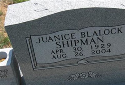 Juanice Blalock Shipman on Sysoon