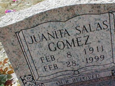 Juanita Salas Gomez on Sysoon