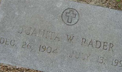 Juanita W. Rader on Sysoon