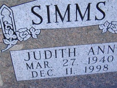 Judith Ann Simms on Sysoon