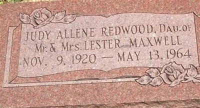 Judy Allene Maxwell Redwood on Sysoon