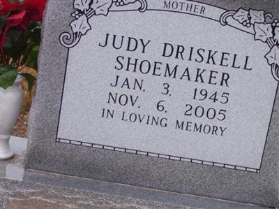 Judy Driskell Shoemaker on Sysoon