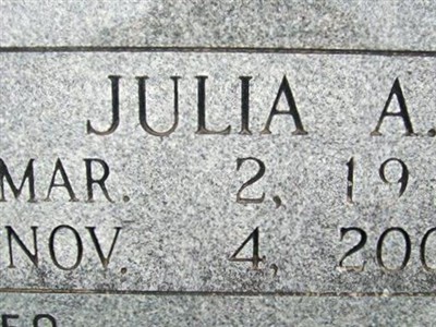 Julia A. Baugh McGlothlin on Sysoon