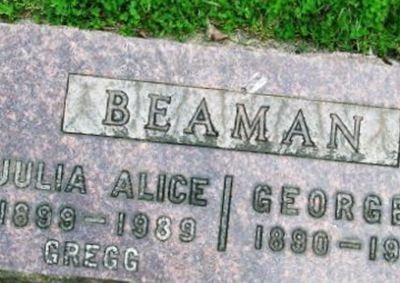 Julia Alice Beaman Gregg on Sysoon