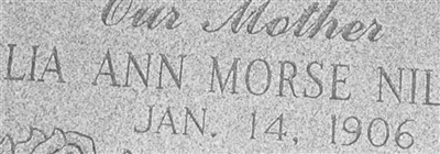 Julia Ann Morse Nilson on Sysoon