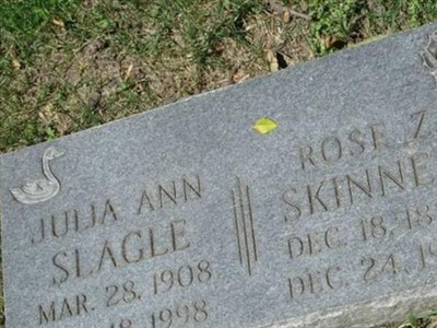 Julia Ann Skinner Slagle on Sysoon