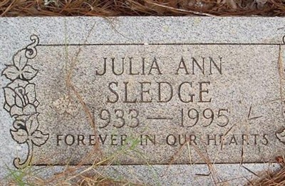 Julia Ann Sledge on Sysoon