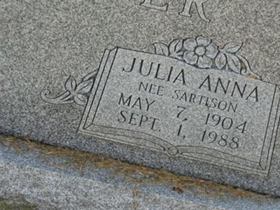 Julia Anna Sartison Schroeder on Sysoon