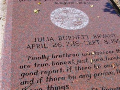Julia Burnett Bryant on Sysoon