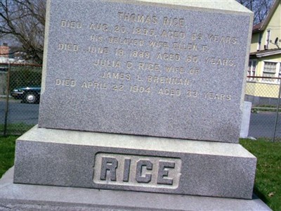 Julia C. Rice Brennan on Sysoon
