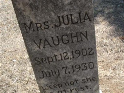 Julia Crout Vaughn on Sysoon