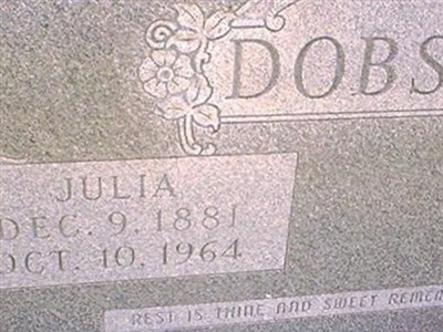 Julia Dobson on Sysoon