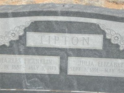 JULIA ELIZABETH TIPTON on Sysoon