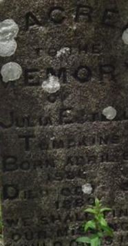 Julia Estella Tompkins on Sysoon