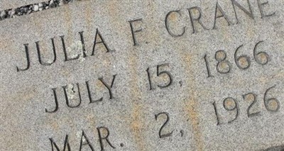 Julia F. Pass Crane on Sysoon