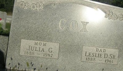 Julia Gullikson Cox on Sysoon