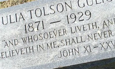 Julia Tolson Gulick on Sysoon
