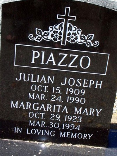 Julian Joseph Piazzo on Sysoon