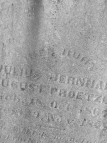 Julius Bernhard August Proetzel on Sysoon