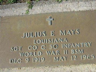 Julius E. Mays on Sysoon