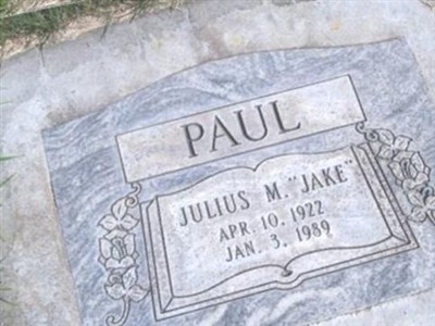 Julius M. "Jake" Paul on Sysoon