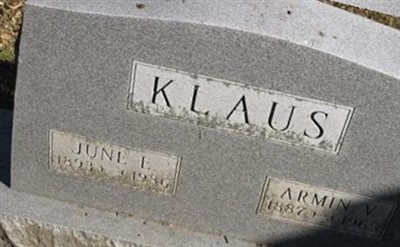 June Etta Klaus on Sysoon