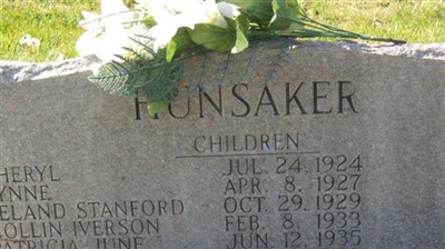 June Iverson Hunsaker on Sysoon