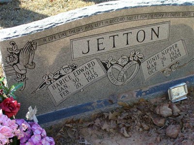 Junie Nipper Jetton on Sysoon