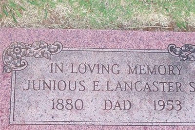 Junious E Lancaster, Sr on Sysoon