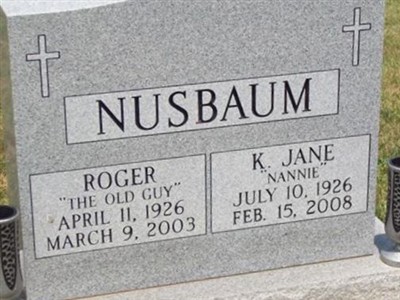K Jane "Nannie" Nusbaum on Sysoon
