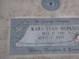 Kara Lynn Hopkins on Sysoon