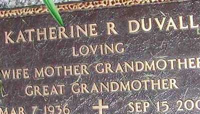 Katherine R Duvall on Sysoon