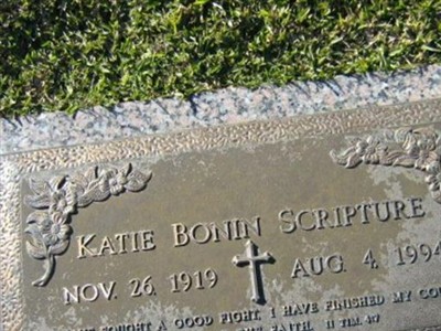Katie Bonin Scripture on Sysoon