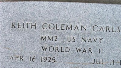 Keith Coleman Carlson on Sysoon