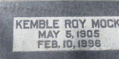 Kemble Roy Mock on Sysoon