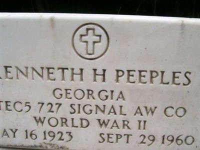 Kenneth H Peeples on Sysoon