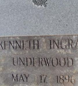 Kenneth Ingram Underwood on Sysoon
