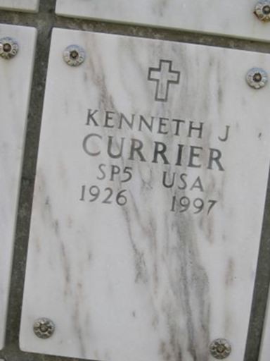 Kenneth J Currier on Sysoon