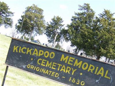 Kickapoo Memorial Cemetery on Sysoon