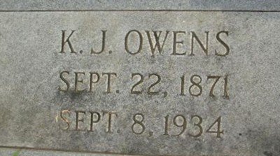 Killis Jefferson "Jeff" Owens on Sysoon