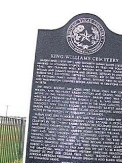 King-Williams Cemetery on Sysoon