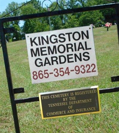 Kingston Memorial Gardens on Sysoon