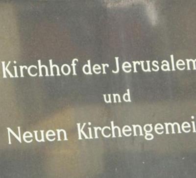 Kirchhof Jerusalem und Neue Kirche IV on Sysoon