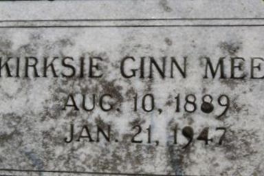 Kirksie Ginn Meeks on Sysoon