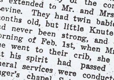Knute Elmer Levine on Sysoon